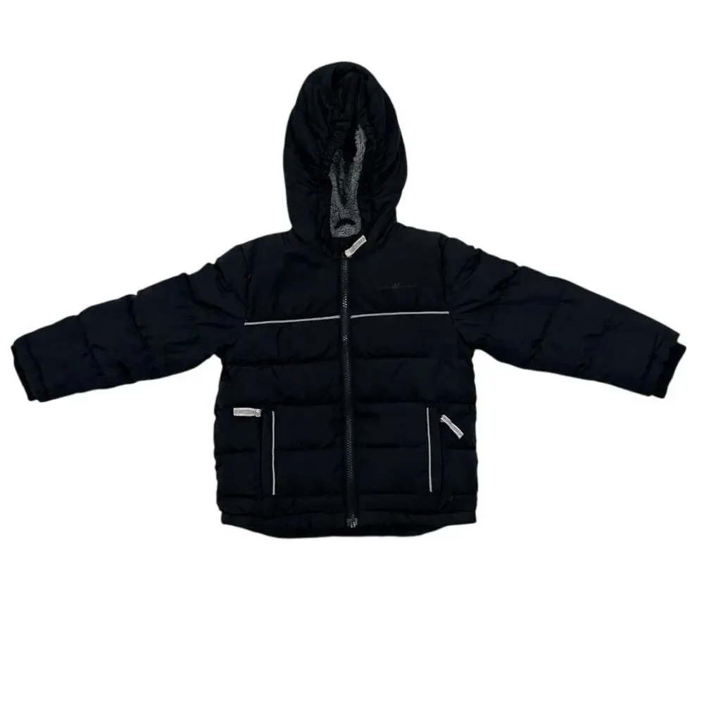 Eddie Bauer Toddler Girl 3T Sherpa Fleece Full Zip Hooded Jacket Grey